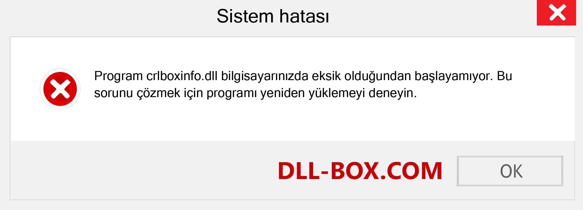 crlboxinfo.dll dosyası eksik mi? Windows 7, 8, 10 için İndirin - Windows'ta crlboxinfo dll Eksik Hatasını Düzeltin, fotoğraflar, resimler